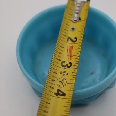 Milk Glass Blue Candy Dish (See Details)