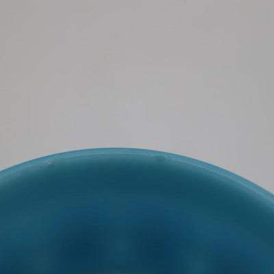 Milk Glass Blue Candy Dish (See Details)