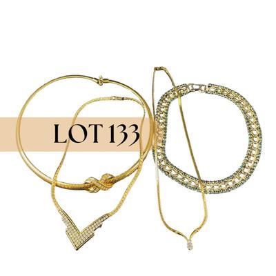 -133- COSTUME JEWELRY | Four Miscellaneous Necklaces