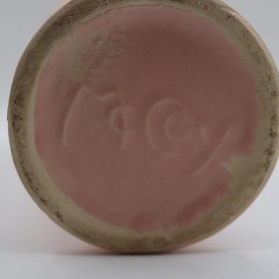 SIGNED McCoy Vintage Vase, Pale Pink with Two Handles