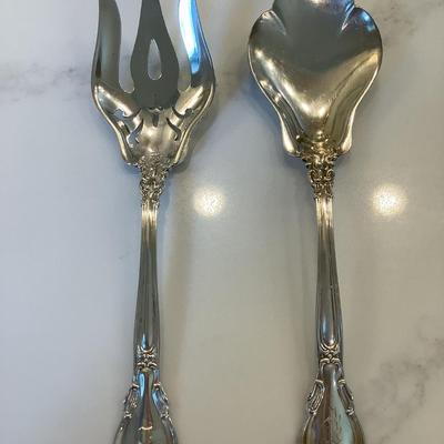 Silver- 2 piece salad set