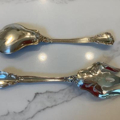 Silver- 2 piece salad set