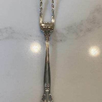 Silver- baked potato server