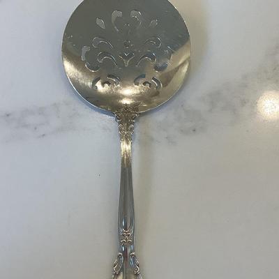 Silver- tomato/cucumber server