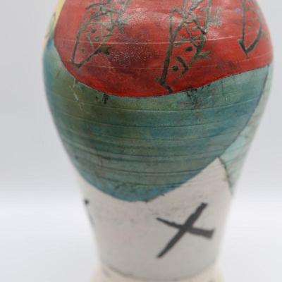 SIGNED Byron Myrick Ceramic Vase/Jar with Lid