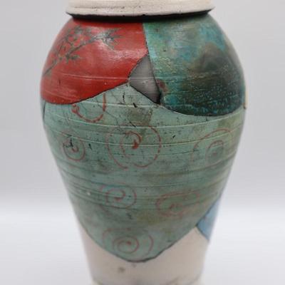 SIGNED Byron Myrick Ceramic Vase/Jar with Lid