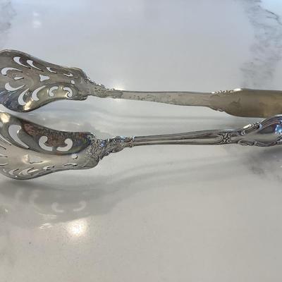 Silver- ice tongs