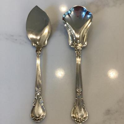Silver- jelly & sugar server