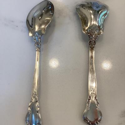 Silver- jelly & sugar server