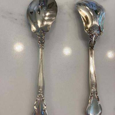 Silver- jelly & sugar server