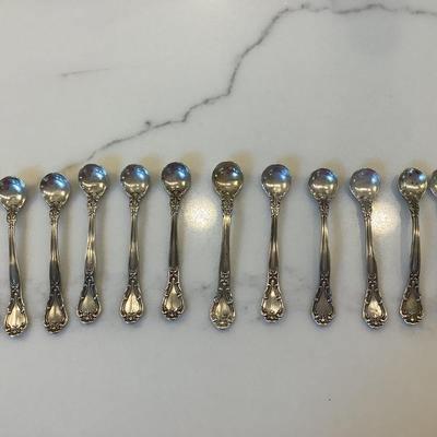 Silver- 12 salt spoons