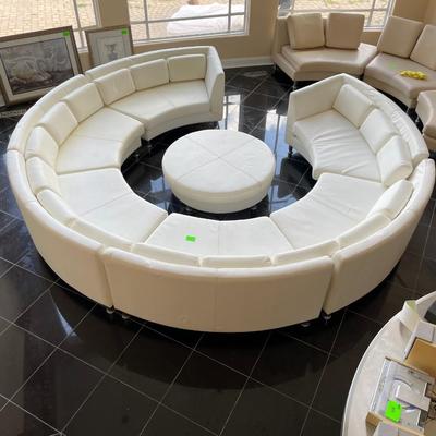 Elegant and Modern Circular Couch Set