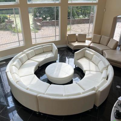 Elegant and Modern Circular Couch Set