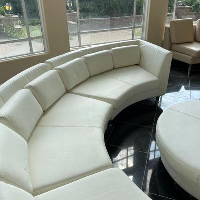 Elegant and Modern Circular Couch Set