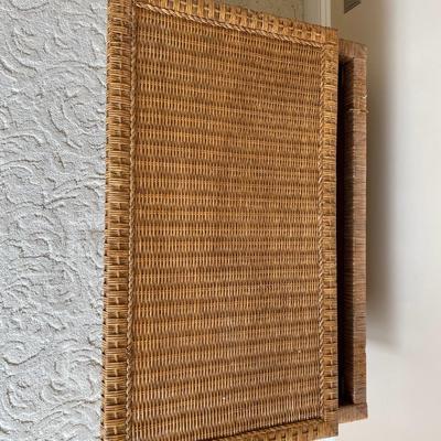 Vintage Wicker Storage Trunk