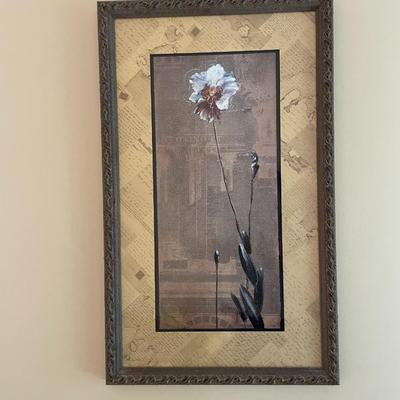 Asian Orchids Print in Beautiful Frame Work