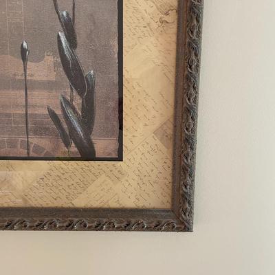 Asian Orchids Print in Beautiful Frame Work