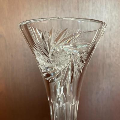 Crystal Glass Clear Flower Bud Vase