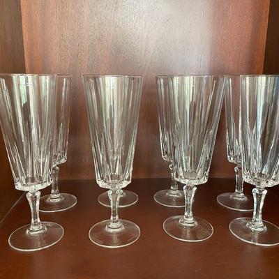 Versailles Cristal D'Arques-Duramd Champagne Flutes. Set of 8