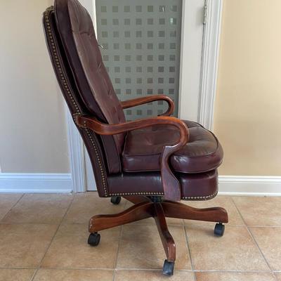 Leather Tufted Executive Desk Chair