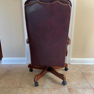 Leather Tufted Executive Desk Chair