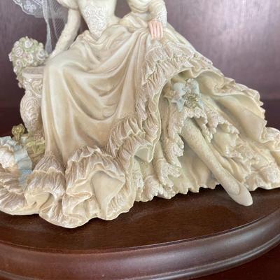 Enesco White Lace Promises Limited Edition Victorian Bride Something Blue Figure
