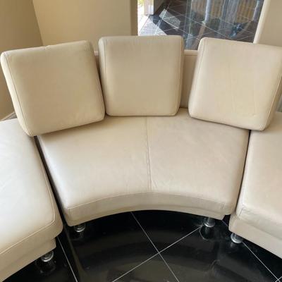 Light Tan Modular leather Sofa