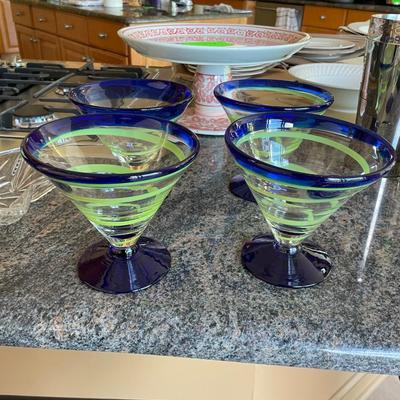 Royal Caribbean Martini Glass by Kosta-Boda and Vintage Casa Cuadra Vintage Glass Catchall