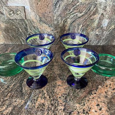 Royal Caribbean Martini Glass by Kosta-Boda and Vintage Casa Cuadra Vintage Glass Catchall