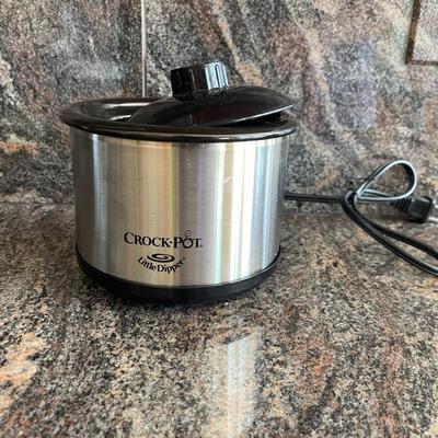Crock Pot Little Dipper 16oz Mini Slow Cooker Stainless Model.