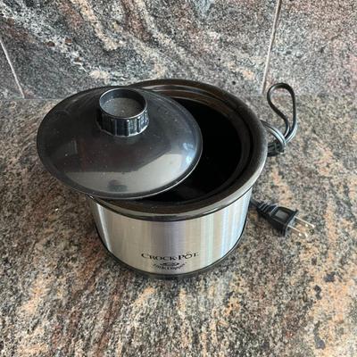 Crock Pot Little Dipper 16oz Mini Slow Cooker Stainless Model.