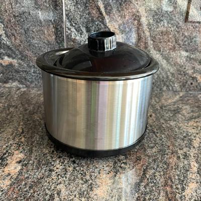 Crock Pot Little Dipper 16oz Mini Slow Cooker Stainless Model.