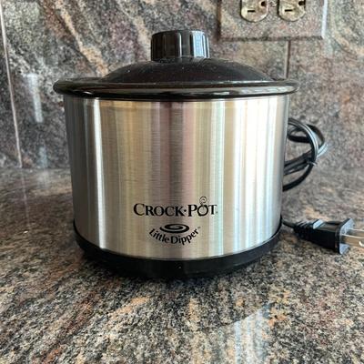 Crock Pot Little Dipper 16oz Mini Slow Cooker Stainless Model.