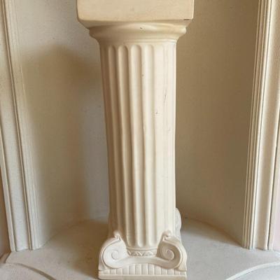 Corinthian Plaster Column Pedestal Plant Stand Pillar 20”vase statue
