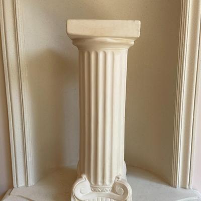 Corinthian Plaster Column Pedestal Plant Stand Pillar 20”vase statue
