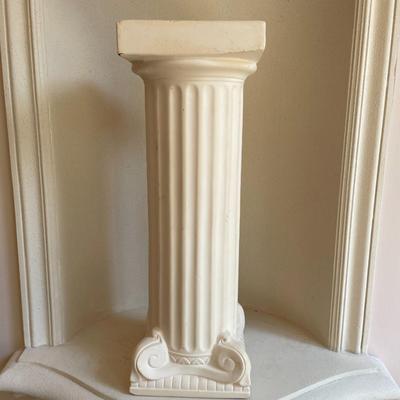 Corinthian Plaster Column Pedestal Plant Stand Pillar 20”vase statue
