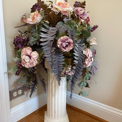 20" Floral Arrangement Pedestal & Floral Arrangement