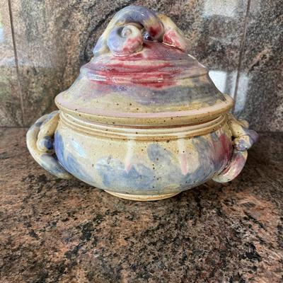 Lot of Vintage, Hand made and Painted Plates, Bowls and Cake Stand