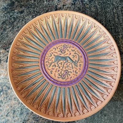 Lot of Vintage, Hand made and Painted Plates, Bowls and Cake Stand