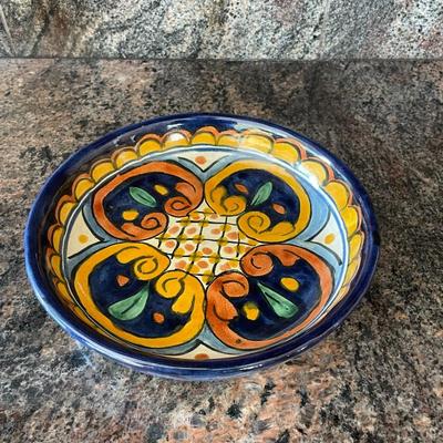 Lot of Vintage, Hand made and Painted Plates, Bowls and Cake Stand