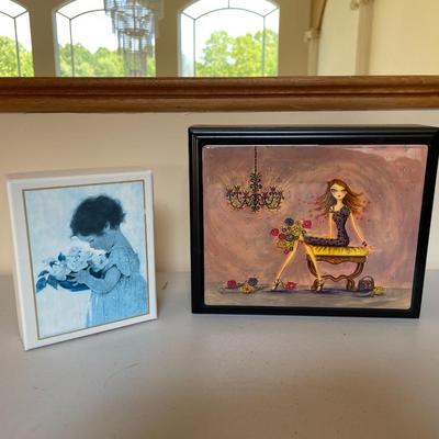 VINTAGE Papyrus Bella Pilar Fashion Girl Greeting Cards in Original Box and Papyrus Girl Greeting cards