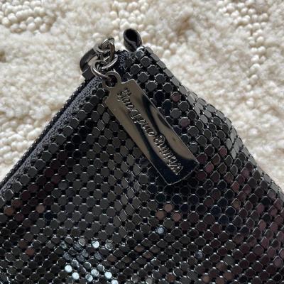 Women's Purse / Vintage WHITING and DAVIS INTERNATIONAL Black Mesh