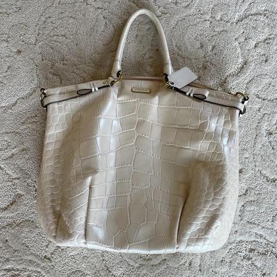 Women's Purse /Coach Madison Sophia Crocodile Embossed Leather Shoulder Bag Purse