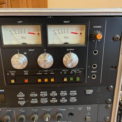 TASCAM 112 MKII Professional Audio Cassette Player with Crown PB-1 Power Base-1 Power Amplifier