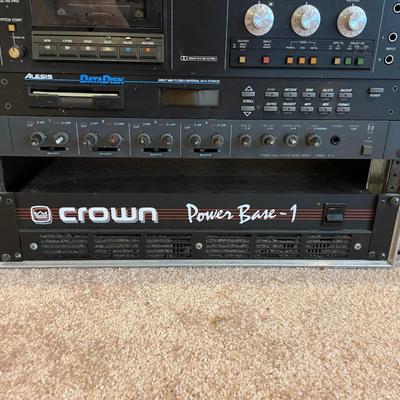 TASCAM 112 MKII Professional Audio Cassette Player with Crown PB-1 Power Base-1 Power Amplifier