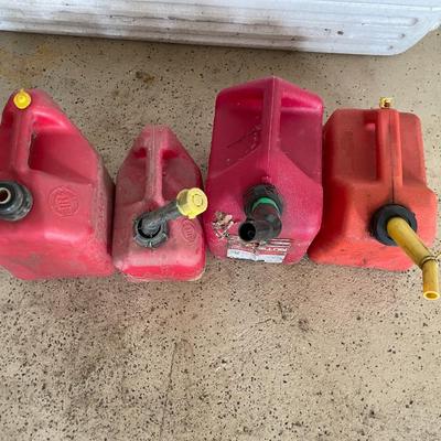 Lot of 4 Gas Cans.