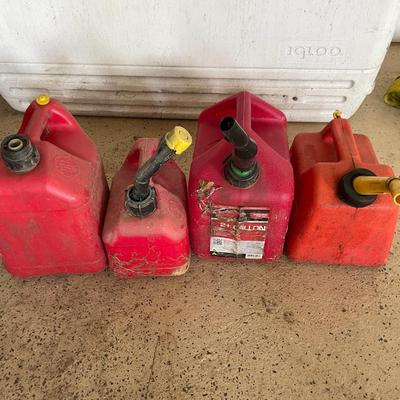 Lot of 4 Gas Cans.