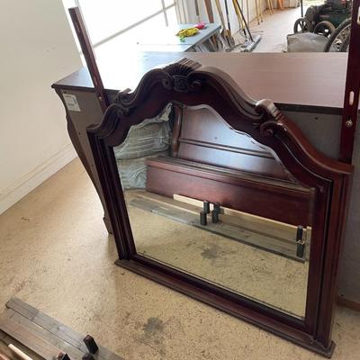 King size bed Headboard, Frame and Dresser