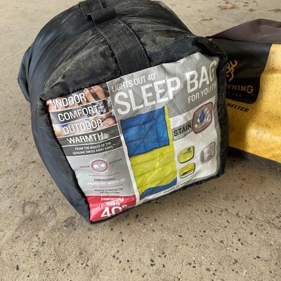 Outdoor Adventure- Sleeping bag and Tent.