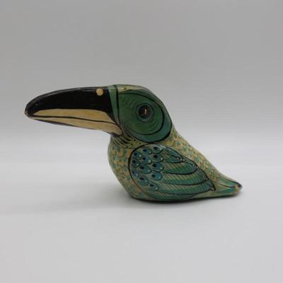 Signed Sermel Paper Mache Tonala, Mexican Bird Sculpture